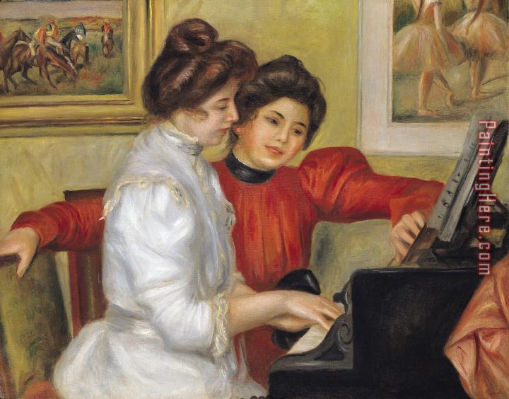 Pierre Auguste Renoir Yvonne and Christine Lerolle at the piano